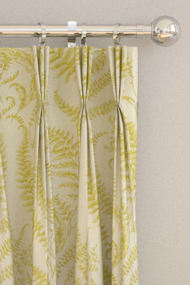 Folium Curtains - Chartreuse - by Clarke & Clarke. Click for more details and a description.