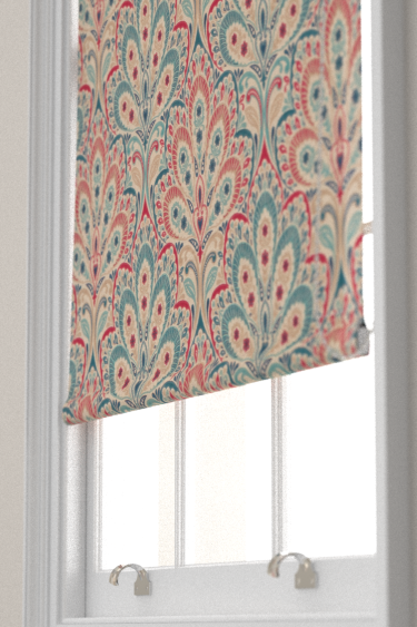 Persia Blind - Denim / Raspberry - by Clarke & Clarke. Click for more details and a description.
