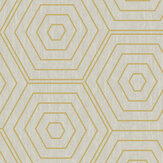 Aztec Hexagons Wallpaper - Beige - by SK Filson. Click for more details and a description.