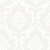 Osbourne Damask Wallpaper - White - by SK Filson. Click for more details and a description.