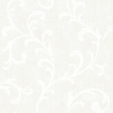 Trellis Scroll Wallpaper - White - by SK Filson. Click for more details and a description.