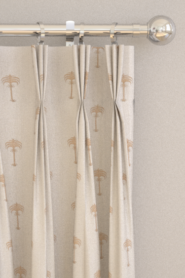 Menara metallic Curtains - Rose Gold / Ivory - by Clarke & Clarke. Click for more details and a description.