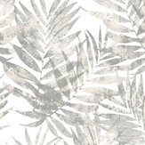 Palm Leaves Wallpaper - Beige and Grey - by Galerie. Click for more details and a description.
