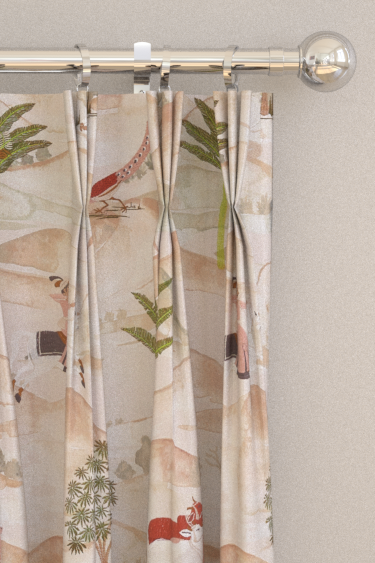 Sahara Curtains - Apple / Blush - by Clarke & Clarke. Click for more details and a description.