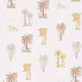 Topical Tropical Wallpaper - Neutral / Metallics - by Laurence Llewelyn-Bowen. Click for more details and a description.