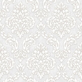 Sahara Damask Wallpaper - Silver - by SK Filson. Click for more details and a description.