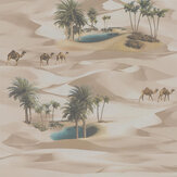 Desert Oasis Wallpaper - Multi Coloured - by SK Filson. Click for more details and a description.