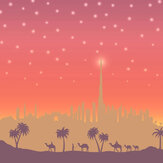 Dubai Landscape Border - Red - by SK Filson. Click for more details and a description.