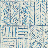 Cloisters Wallpaper - Indigo/ Blue - by Nina Campbell. Click for more details and a description.