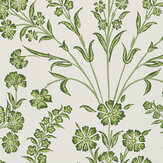 Chelwood Wallpaper - Green/ Ivory - by Nina Campbell. Click for more details and a description.