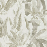 Benmore Wallpaper - Grey/ Ivory - by Nina Campbell. Click for more details and a description.