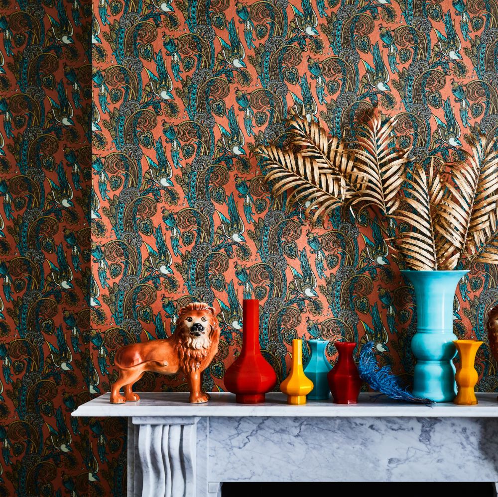 Fantoosh Wallpaper - Spiced icing - by Laurence Llewelyn-Bowen