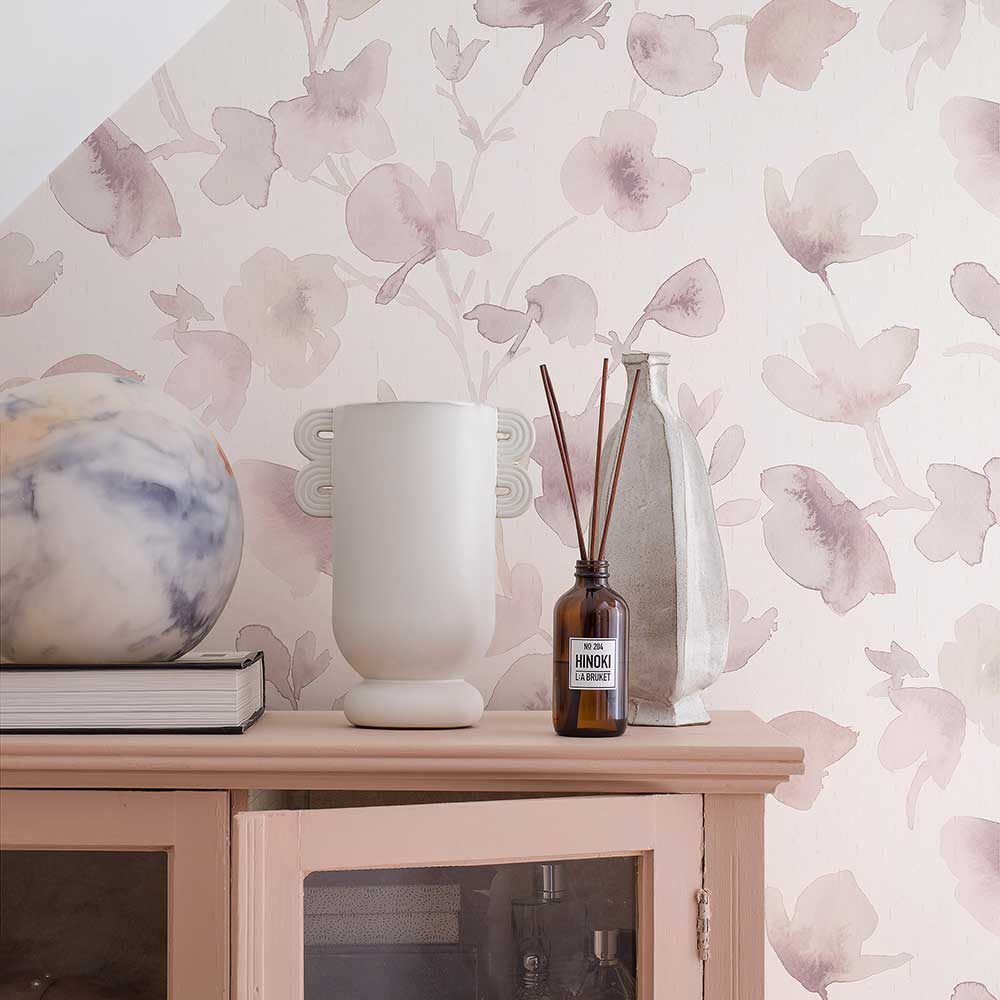 Dawn Wallpaper - Pink - by Boråstapeter