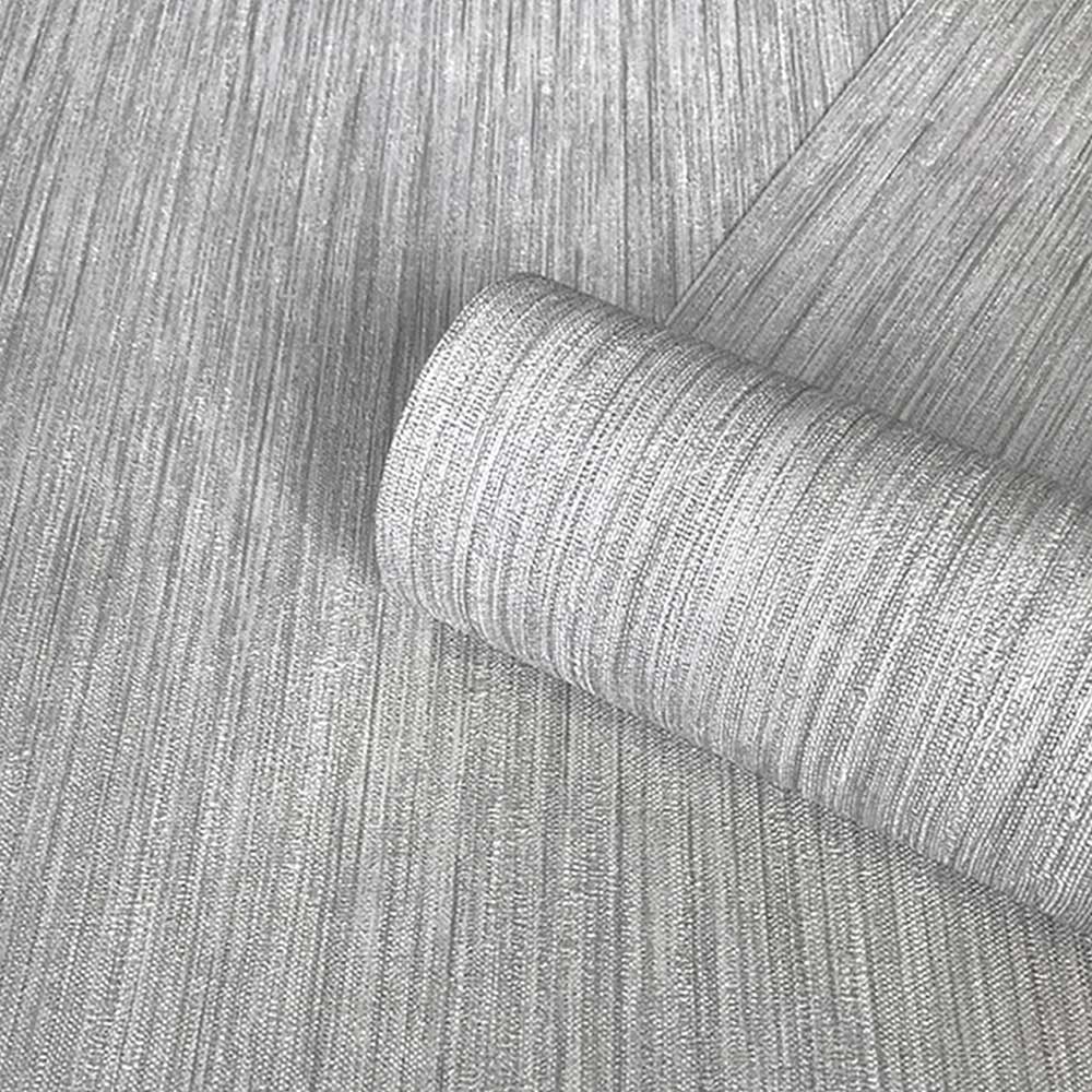 Luciano Texture Wallpaper - Silver - by Albany