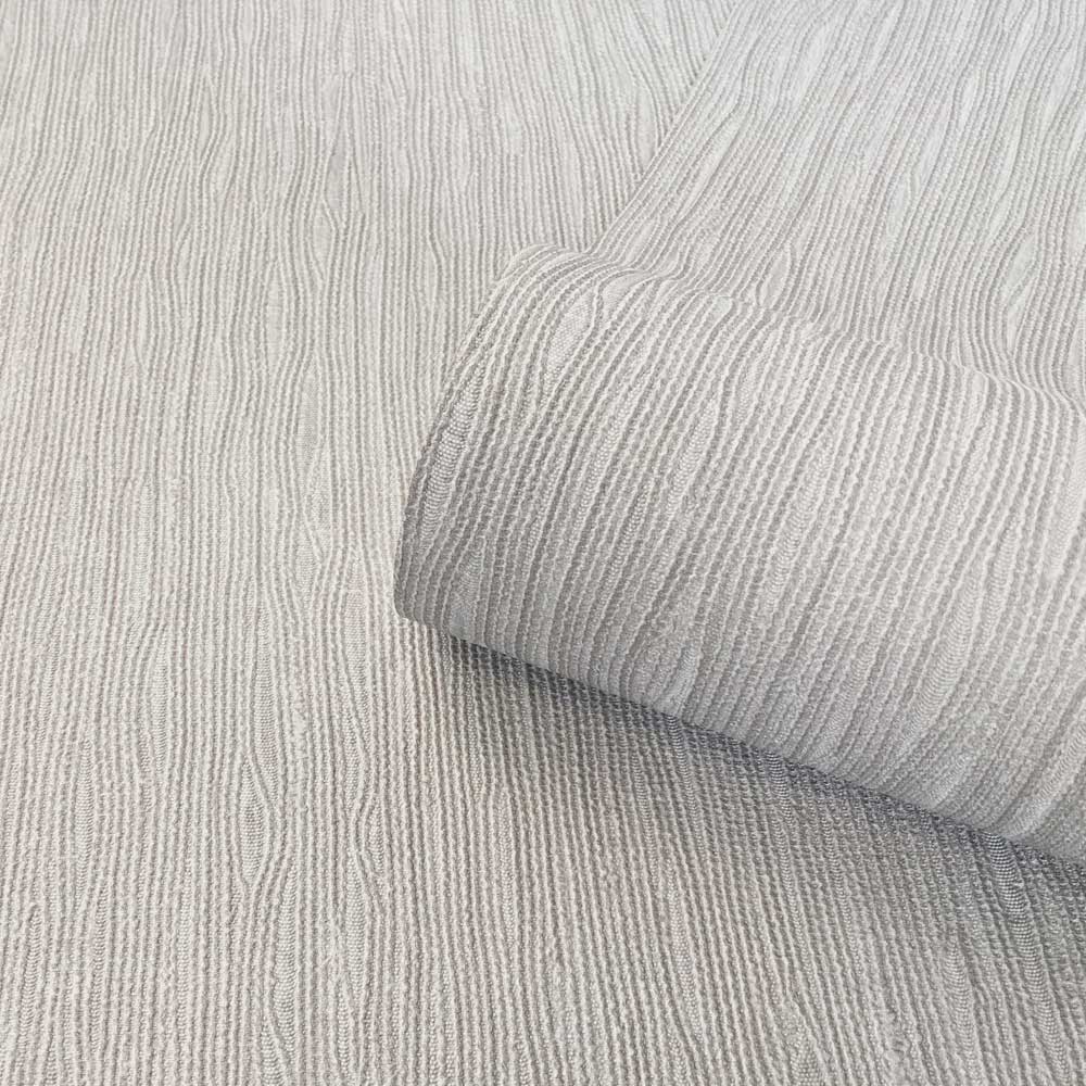 Sofia Texture Wallpaper - Silver - by Albany