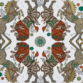 Caspian Wallpaper - Gold - by Emma J Shipley. Click for more details and a description.