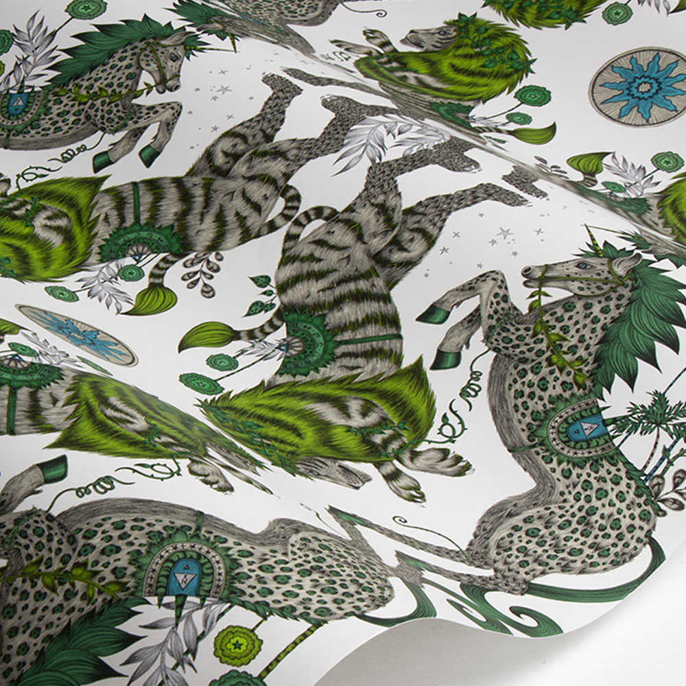 Caspian Wallpaper - Lime - by Emma J Shipley