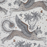 Lynx Wallpaper - Nude - by Emma J Shipley. Click for more details and a description.