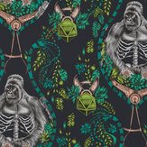 Silverback Wallpaper - Charcoal - by Emma J Shipley. Click for more details and a description.