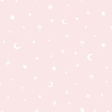 Stars and Moons Wallpaper - Pink - by Albany. Click for more details and a description.