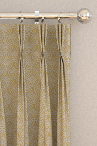 Zellige Curtains - Chartreuse - by Clarke & Clarke. Click for more details and a description.