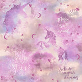 Galaxy Unicorn Wallpaper - Pink - by Arthouse