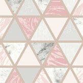 Marble Geo Wallpaper - Pink Multi - by Arthouse. Click for more details and a description.