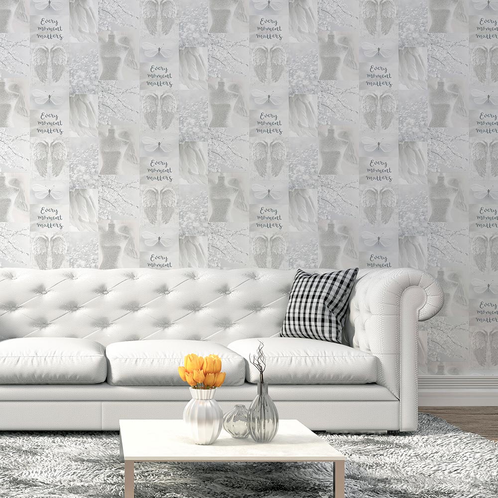 Daydreamer Wallpaper - White - by Arthouse