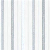 Marrifield Stripe Wallpaper - Navy - by Ralph Lauren. Click for more details and a description.