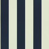 Spalding Stripe Wallpaper - Navy - by Ralph Lauren. Click for more details and a description.