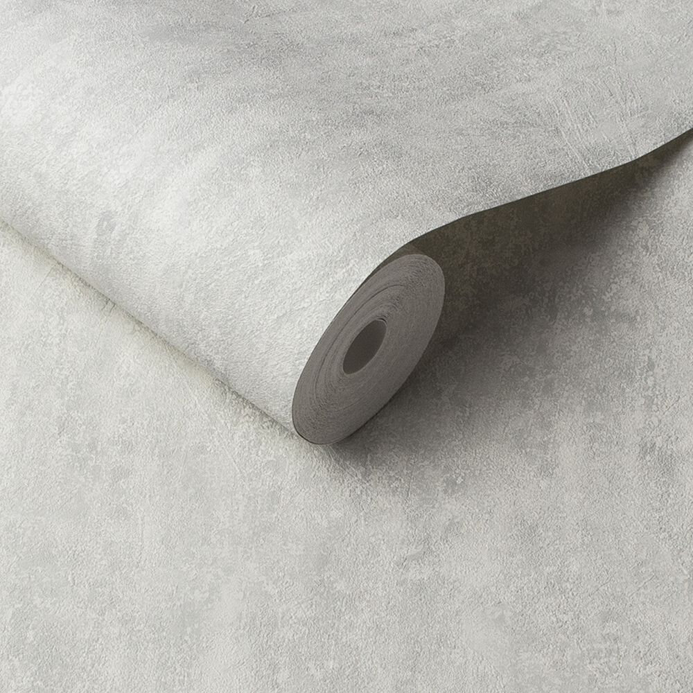 Orbit Wallpaper - White / Grey - by Graham & Brown
