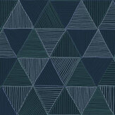 Kona Wallpaper - Sapphire - by Masureel