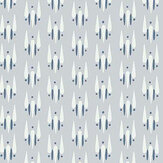 Strand Teardrop Wallpaper - Light Grey / Blue / Off-white - by Hamilton Weston Wallpapers. Click for more details and a description.