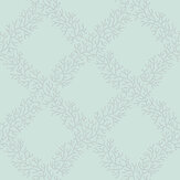 Sandycombe Trellis Wallpaper - Mint Green / Grey - by Hamilton Weston Wallpapers. Click for more details and a description.