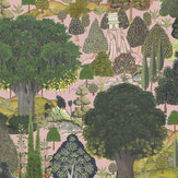 Jardin Sauvage Mural - Green / Brown / Grey - by Mind the Gap. Click for more details and a description.