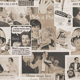 Retro Ads Mural - Sepia - by Mind the Gap. Click for more details and a description.