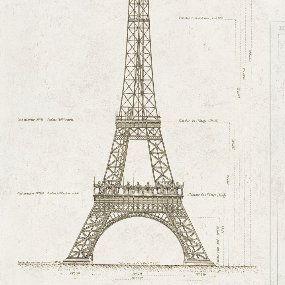 Panoramique Grand Eiffel - Crème - Mind the Gap