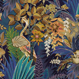 Hidden Paradise Fabric - Midnight - by Prestigious. Click for more details and a description.