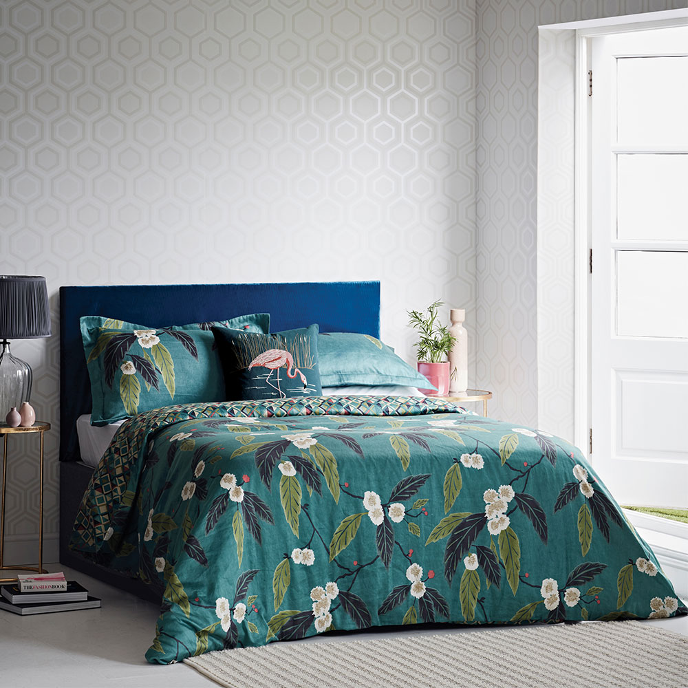 Coppice Duvet Cover  - Peacock - by Harlequin