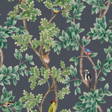 Netherfield Wallpaper - Midnight  - by Osborne & Little. Click for more details and a description.