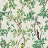 Netherfield Wallpaper - Ivory / Leaf - by Osborne & Little. Click for more details and a description.