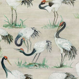 Cranes Wallpaper - Linen - by Osborne & Little. Click for more details and a description.