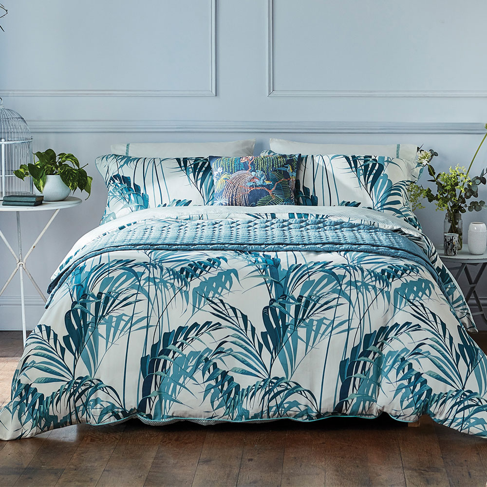 Palm House Oxford Pillowcase - Eucalyptus - by Sanderson