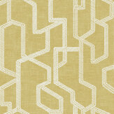 Labyrinth Wallpaper - Citron - by Clarke & Clarke. Click for more details and a description.