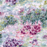 Fiore Wallpaper - Slate / Amethyst - by Clarke & Clarke. Click for more details and a description.
