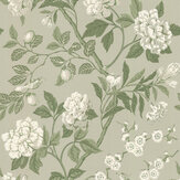 Emperors Garden Wallpaper - Soft Green - by G P & J Baker. Click for more details and a description.