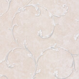 Madelyn Scroll Wallpaper - Cream - by SK Filson. Click for more details and a description.
