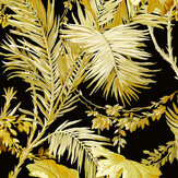 Vegetable Wallpaper - Black / Gold - by Coordonne. Click for more details and a description.