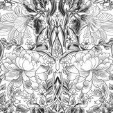 Belle-Epoque Wallpaper - Black / White - by Coordonne. Click for more details and a description.