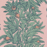 Medlar Wallpaper - Blush / Mint - by Osborne & Little. Click for more details and a description.
